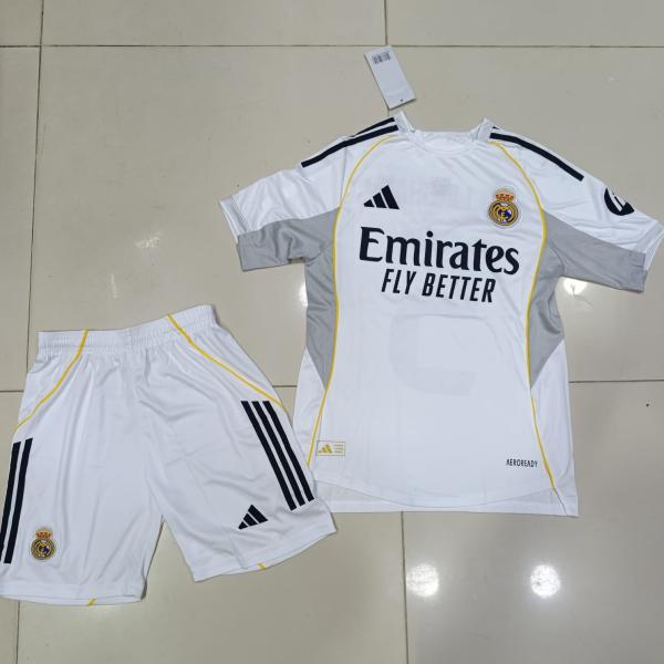 FEDERICO VALVERDE REAL MADRID HOME JERSEY STICH LOGOS 2025/26